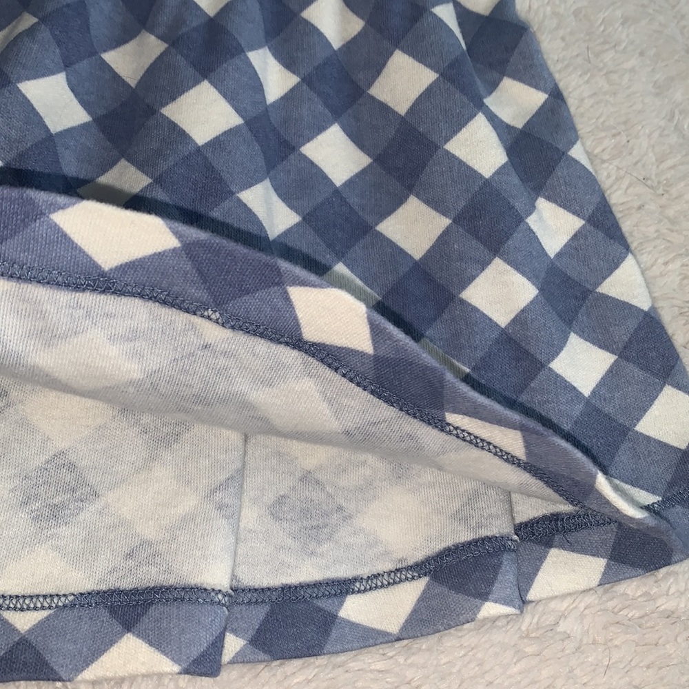 Touched by Nature 3-6M Blue Check Dress EUC Organic Cotton - Picture 4 of 8